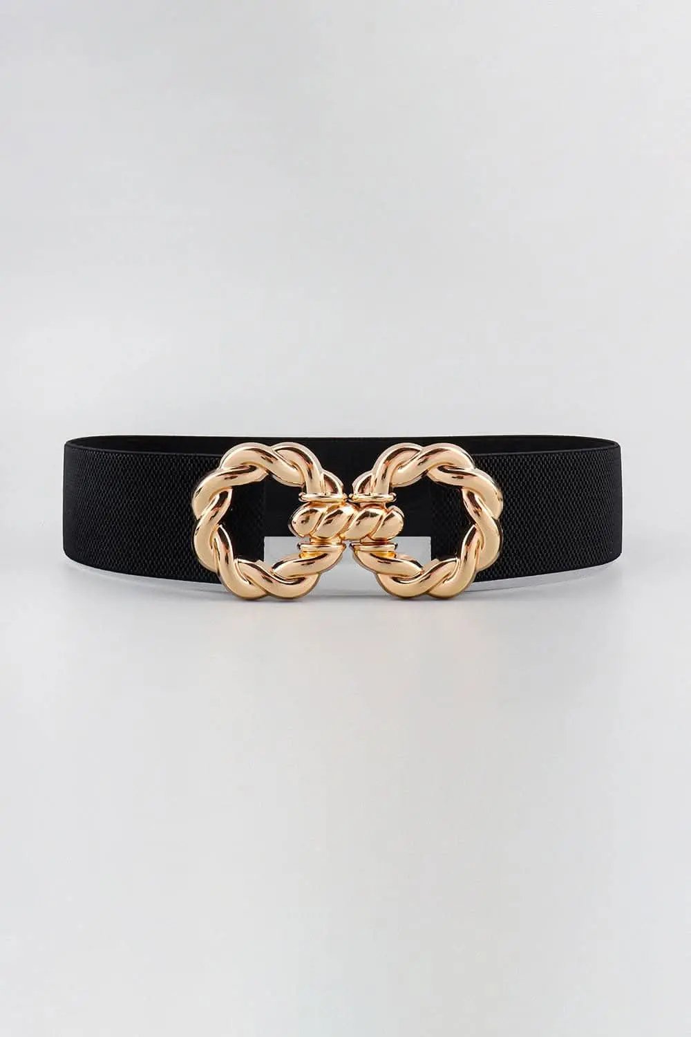 Trendsi Elastic belt with zinc alloy buckle