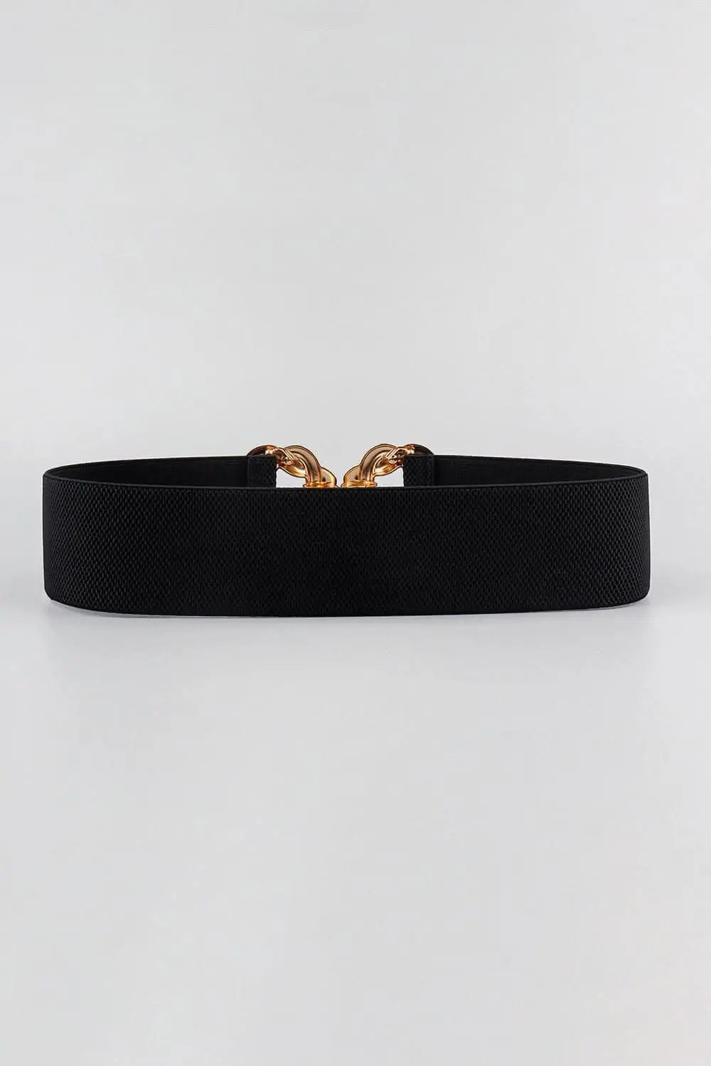 Trendsi Elastic belt with zinc alloy buckle
