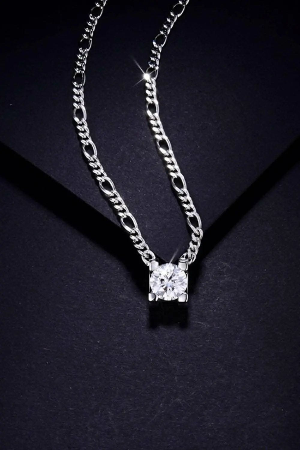 Necklace - 2 Carat Moissanite - Elegant