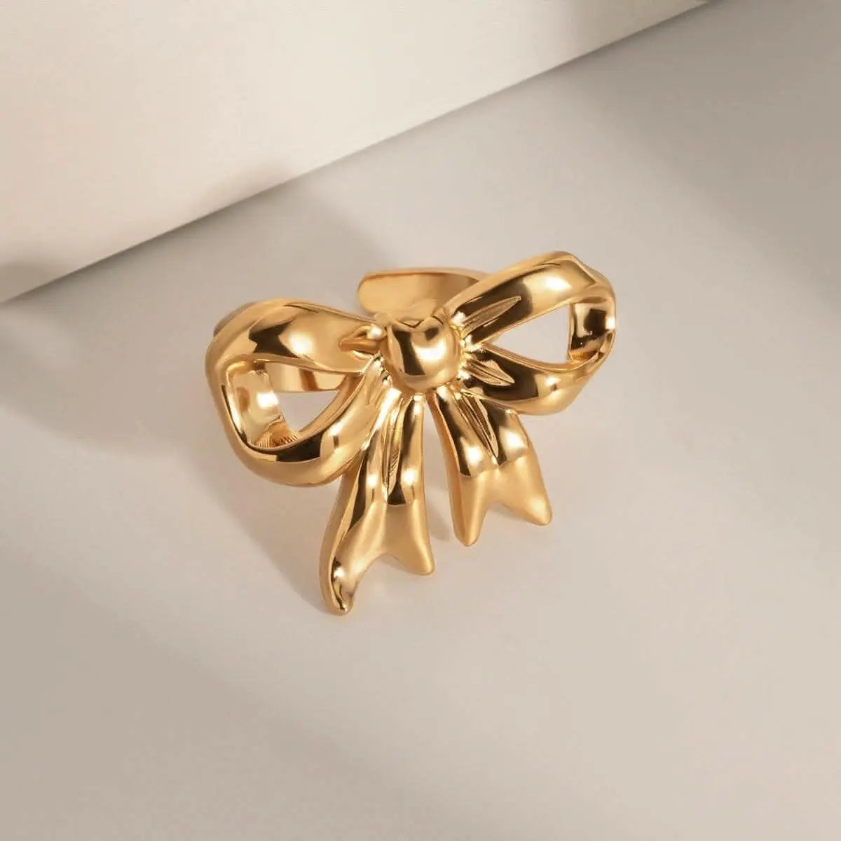 Trendsi just arrived - Elegant Gold-Plated Bow Ring
