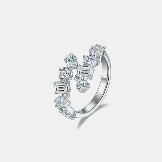 Trendsi Elegant Moissanite Bypass Ring