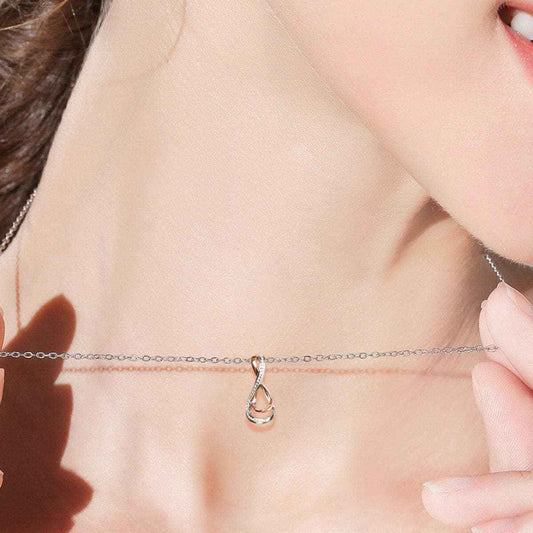 Trendsi Necklaces - Elegant Moissanite Infinity Pendant