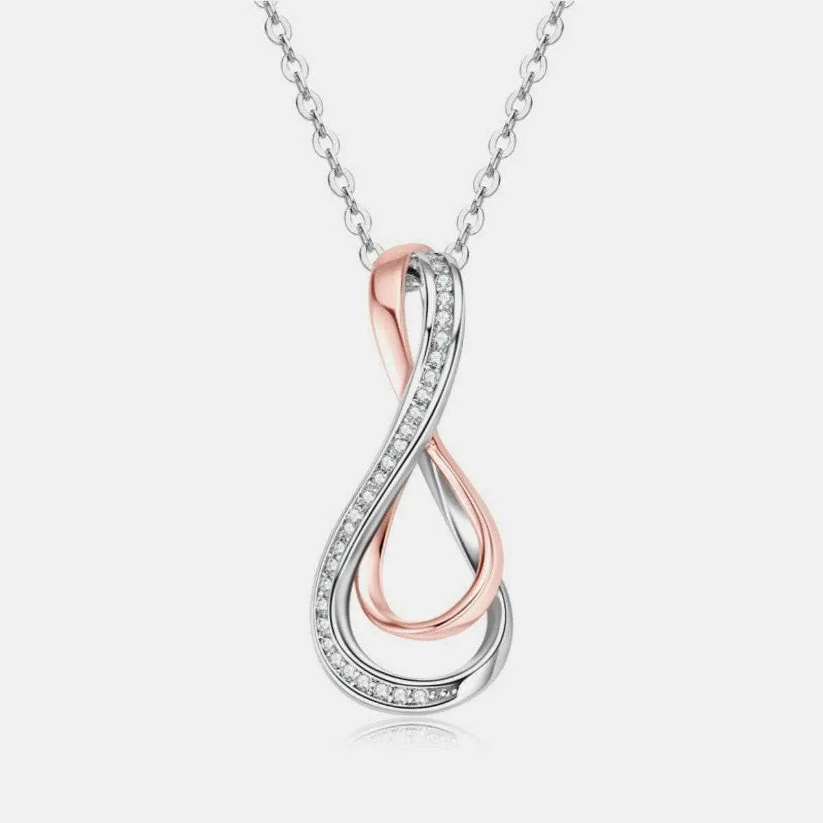 Trendsi Necklaces - Elegant Moissanite Infinity Pendant