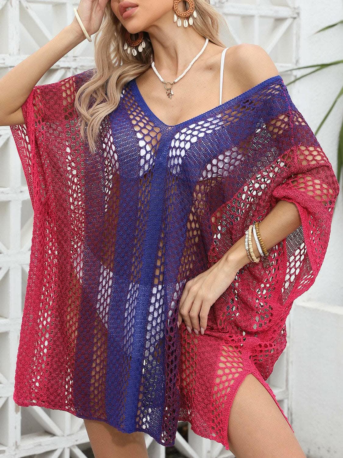 Trendsi just arrived - Elegant Openwork Beach Cover-Up