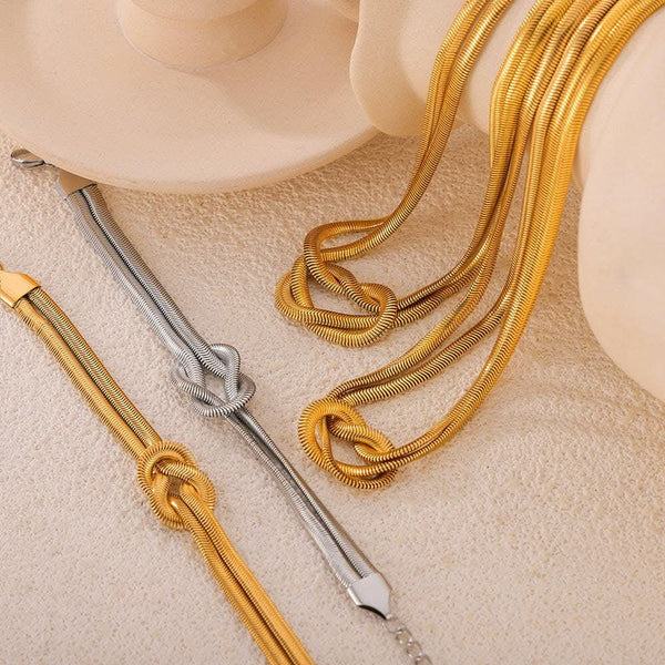 Trendsi just arrived - Elegant gold-plated knot bracelet