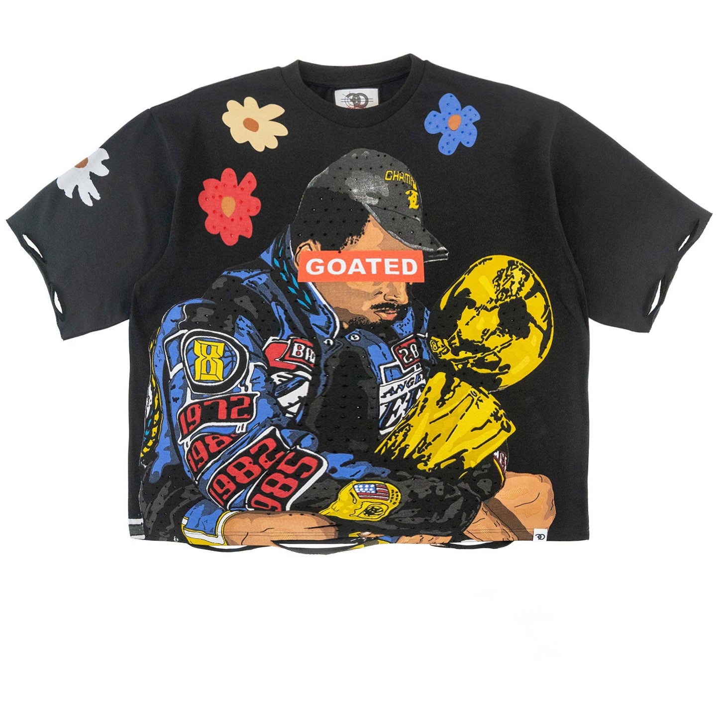 F154 GOAT Crop Tee - Black