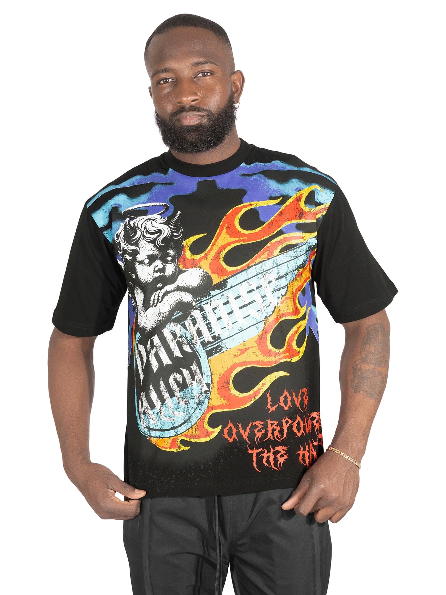 Tee | F169 Fake Love - Black