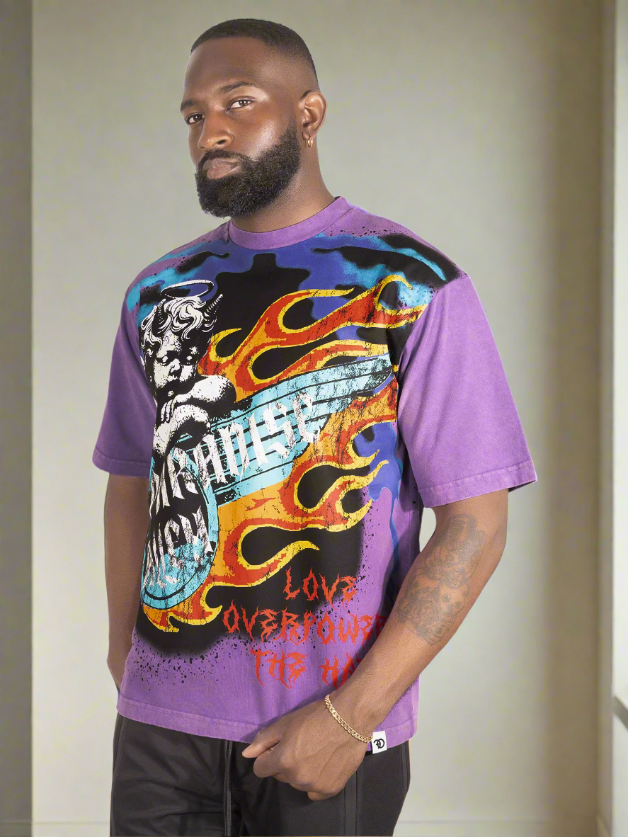 Tee | F169 Fake Love - Purple