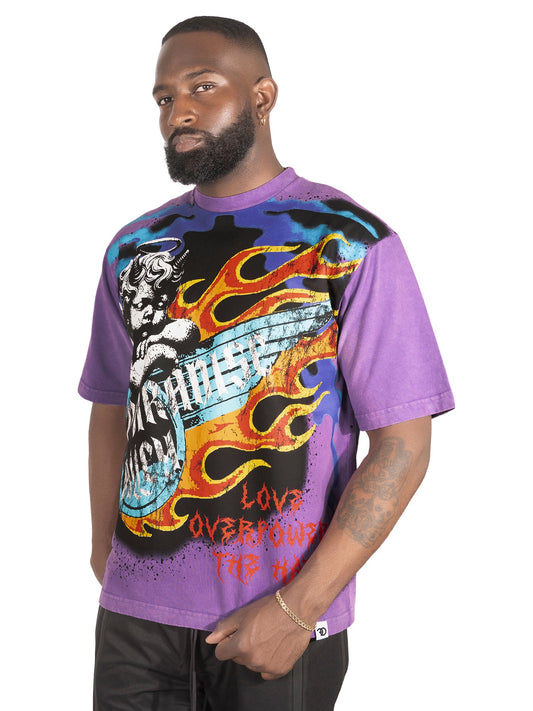 Tee | F169 Fake Love - Purple