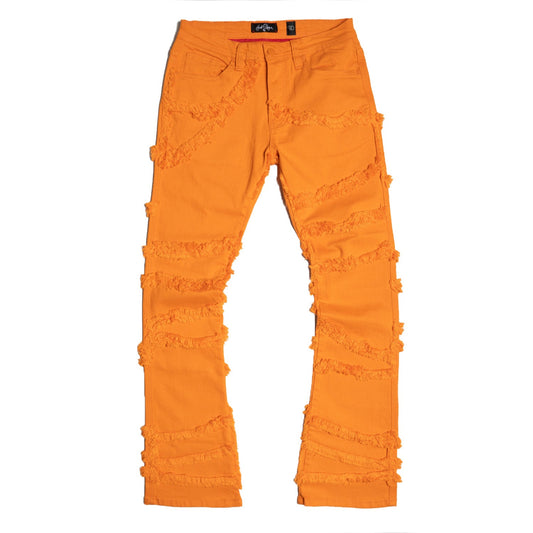F1705 Leon 36" Stack Jeans - Orange