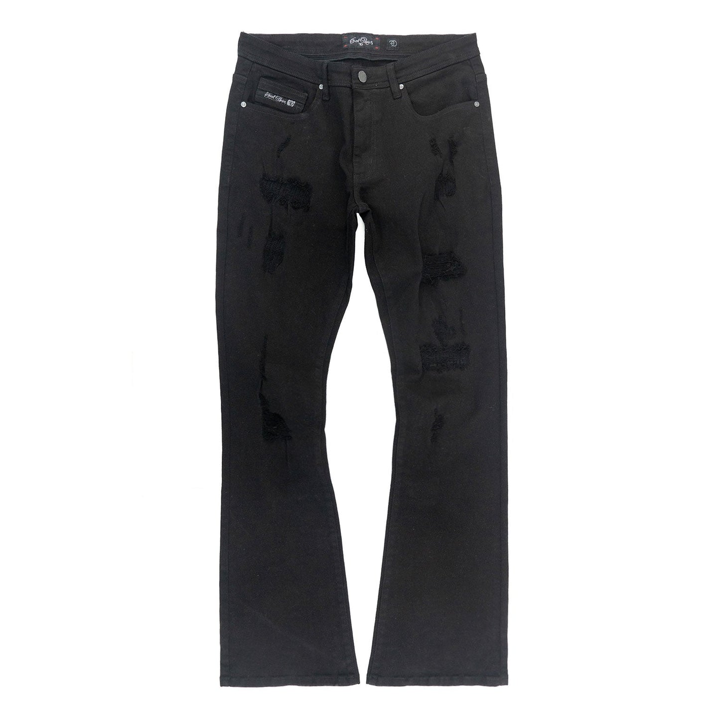 Jeans | F1712 Alono Stacked Jeans - Black-Black