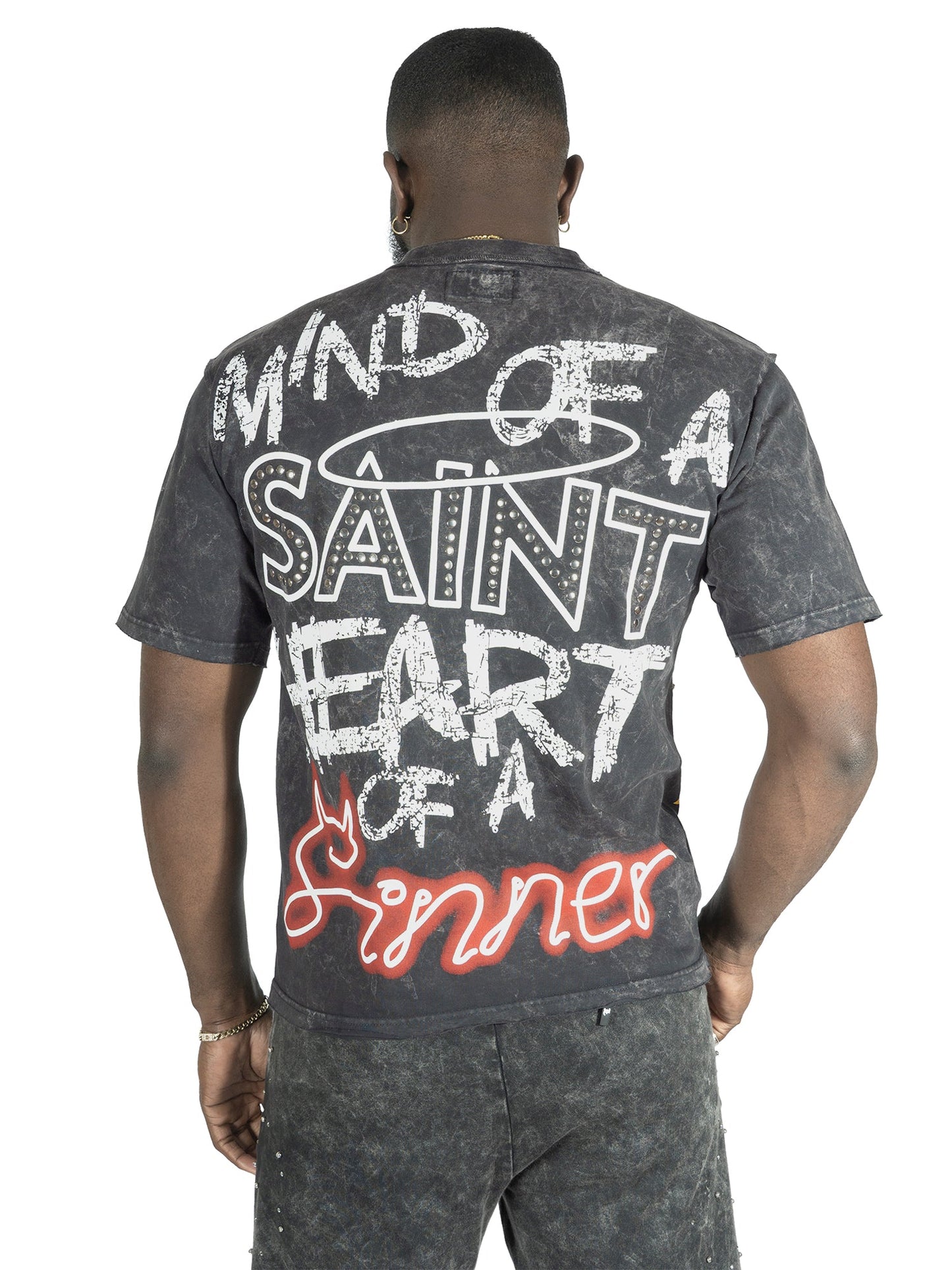 F173 Sinners Boxed Tee - Black