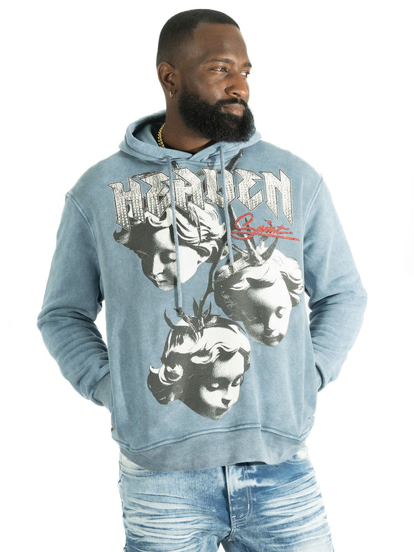 Fleece Hoodie | F4171 Heaven Pull Over - Gray