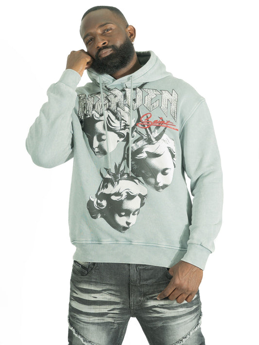 Fleece Hoodie | F4171 Heaven Pull Over - Gray