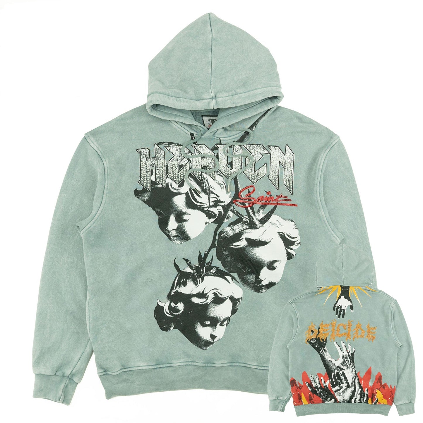 Fleece Hoodie | F4171 Heaven Pull Over - Gray