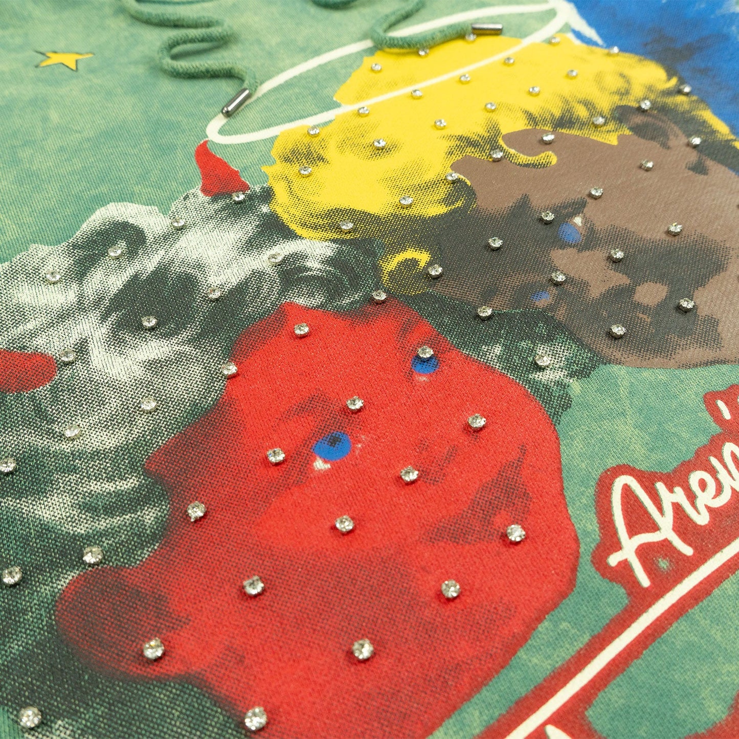 Fleece Hoodie | F4173 Sinners Over Size - Green