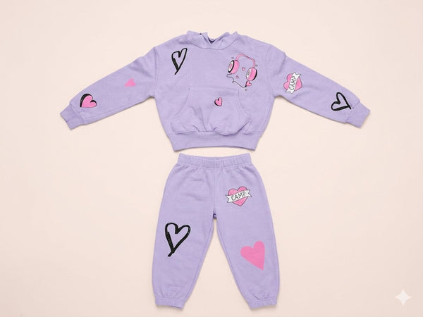 Firehouse - I Heart Camp Sweatset, Lavender