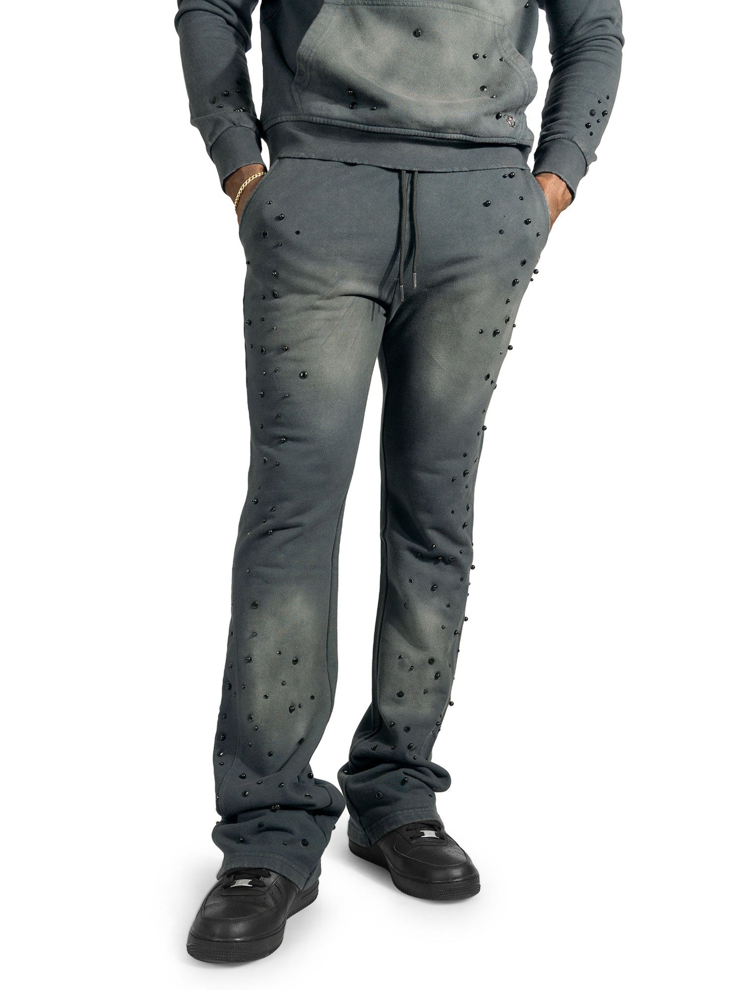 Set | F187 Bellucci Hoodie Set - Black