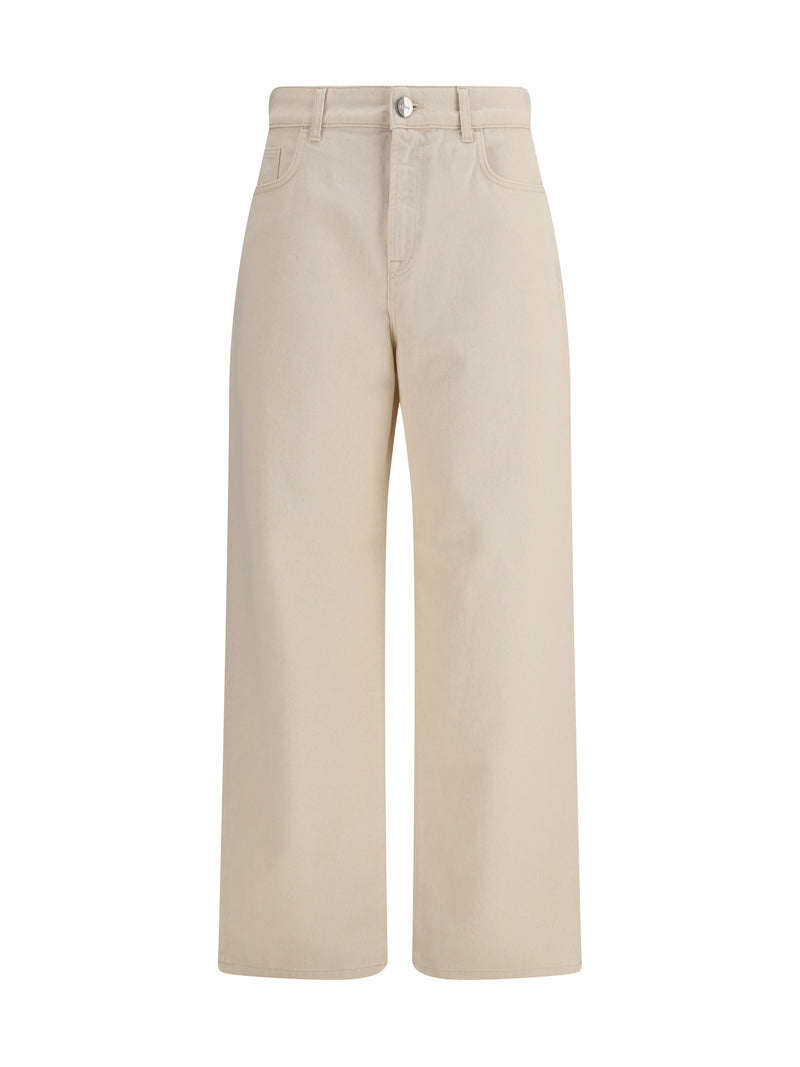 Baggy Fit Jeans Ecru