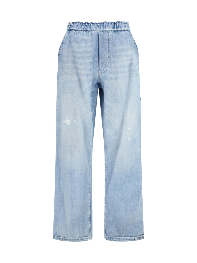 Wide-Leg Jeans Blue Denim