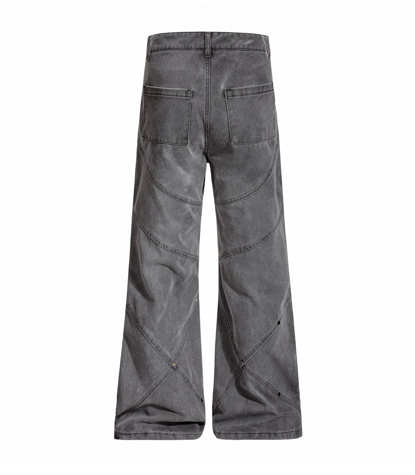GREY PANEL DENIM