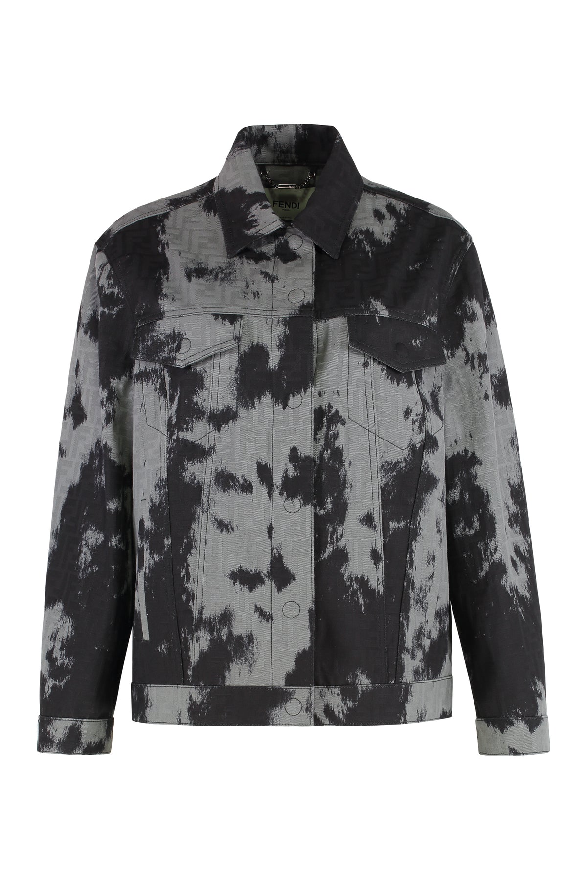 Fendi Denim Jacket FF Black