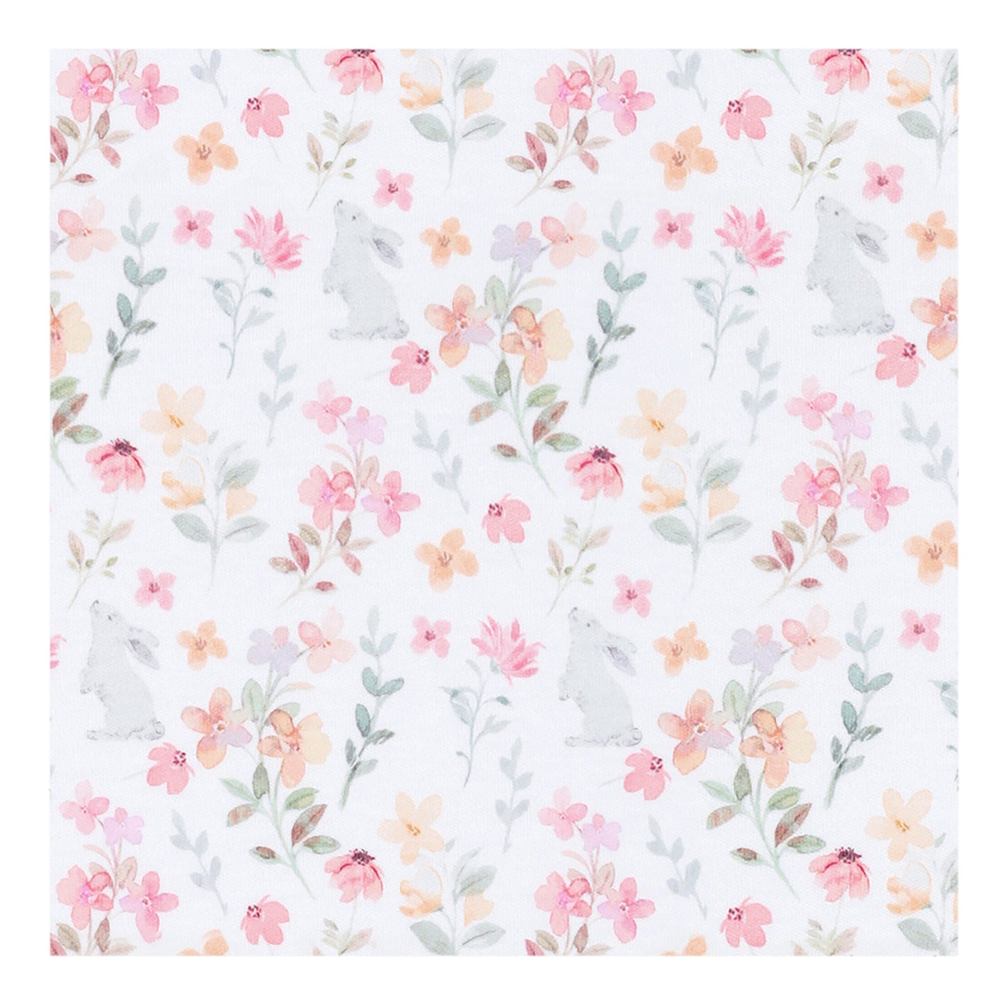 Winter Flowers Pima Long Pajama Set