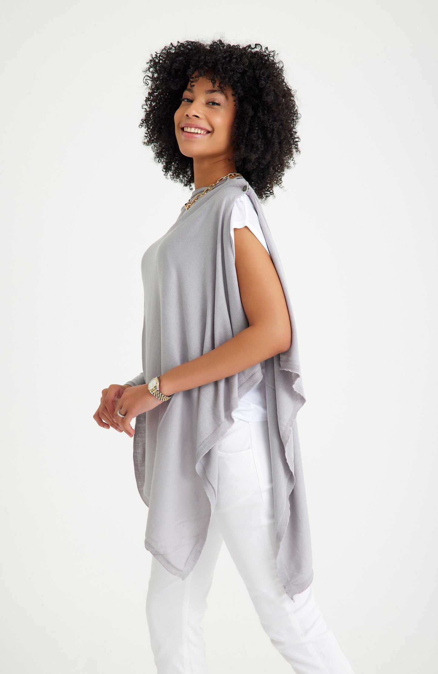 4 in 1 Multipurpose Knitwear as Maternity/Nursing Shawl