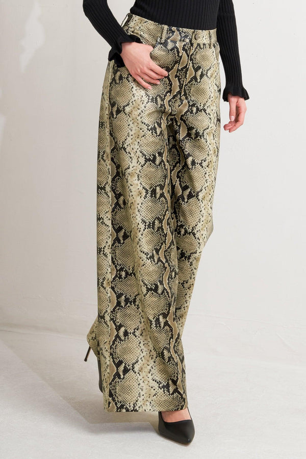 GLAM VENOM FAUX LEATHER PANTS