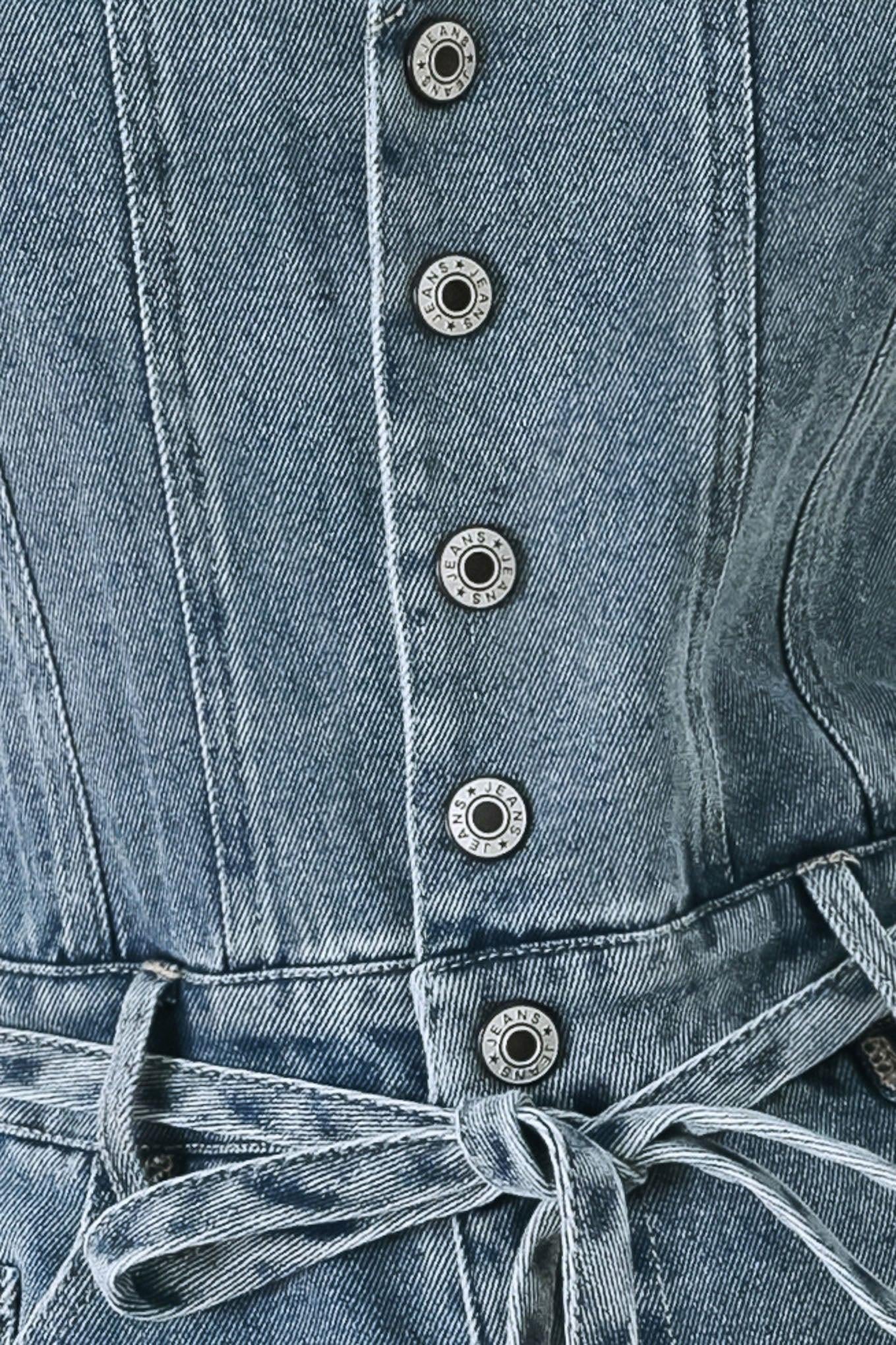 RELAXED CHIC DENIM ROMPER