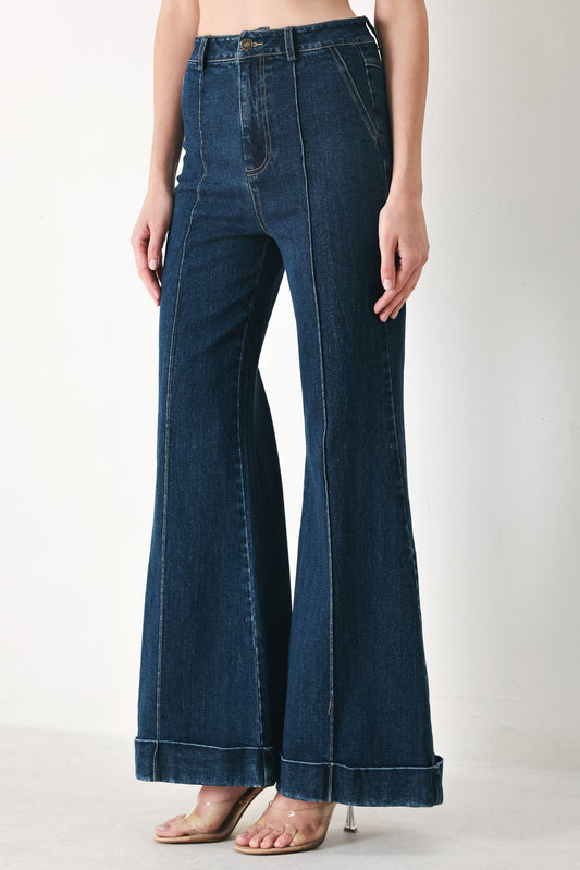 SKYLINE FLARE DENIM PANTS