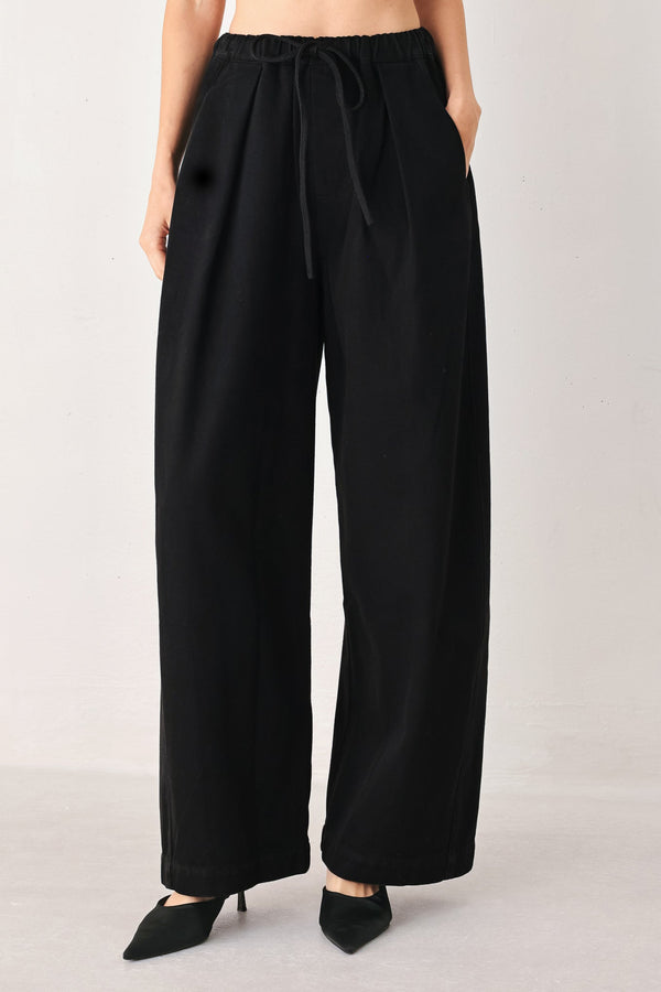 NIGHTSHADE FLOWY DRAWSTRING WOVEN PANTS