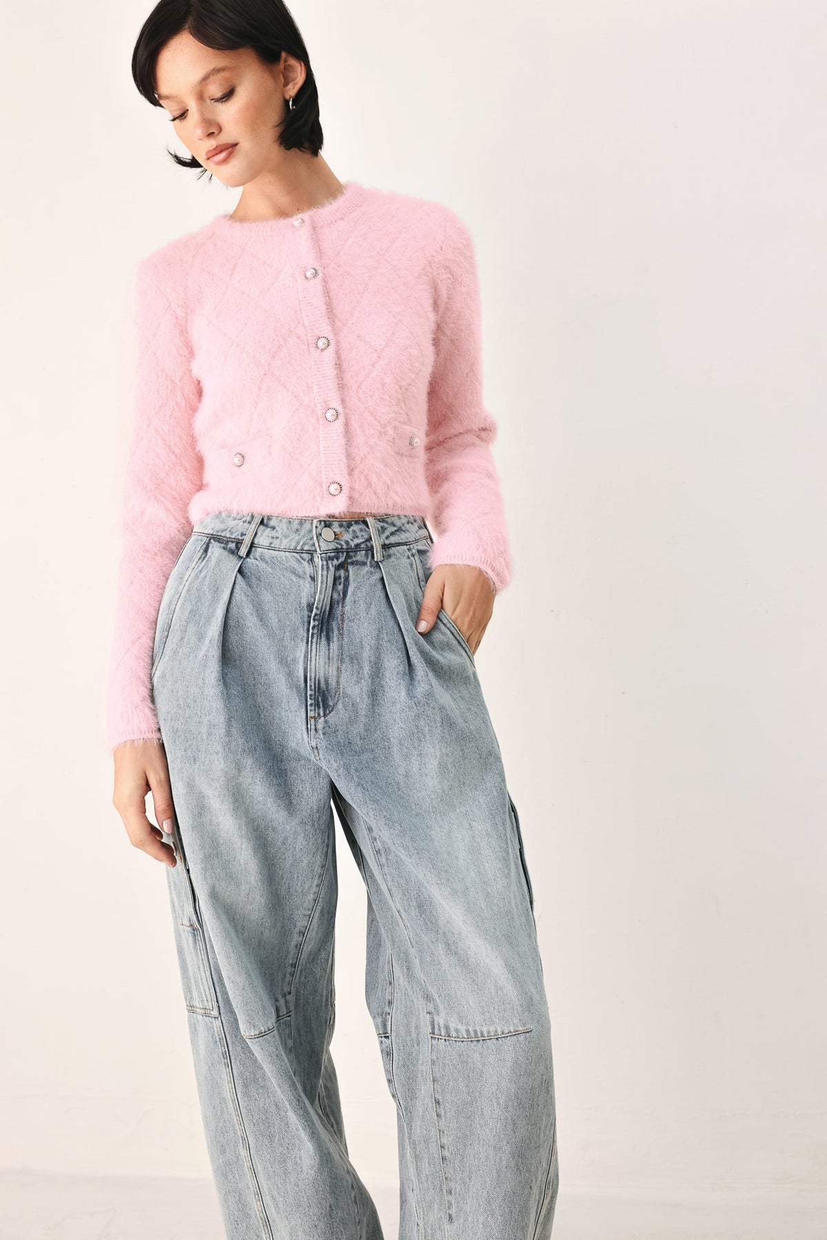 POLISHED MOMENTS CROPPED CARDIGAN