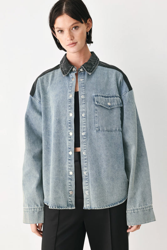 MY LOVE FOR YOU DENIM SHIRT