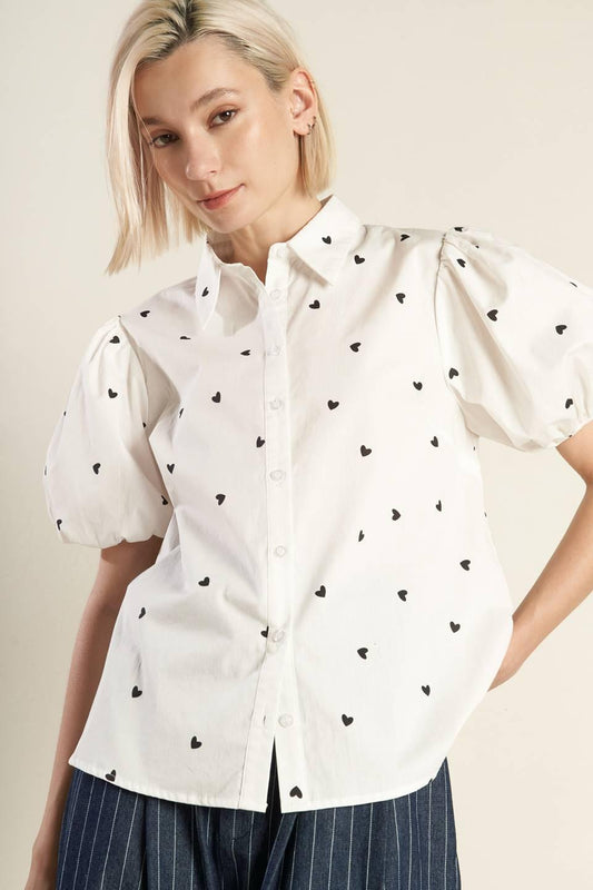 FOREVER DAYDREAMING WOVEN TOP