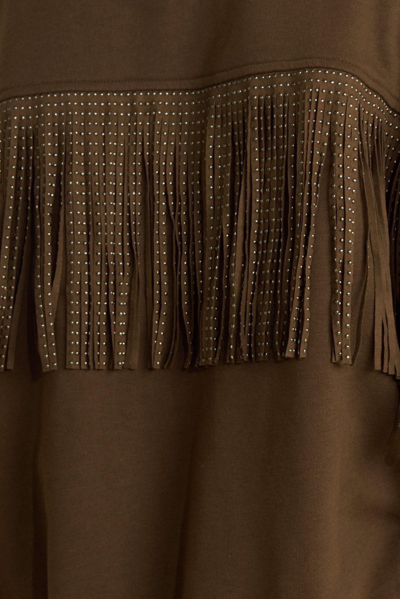 FRINGE CITY PULLOVER KNIT TOP