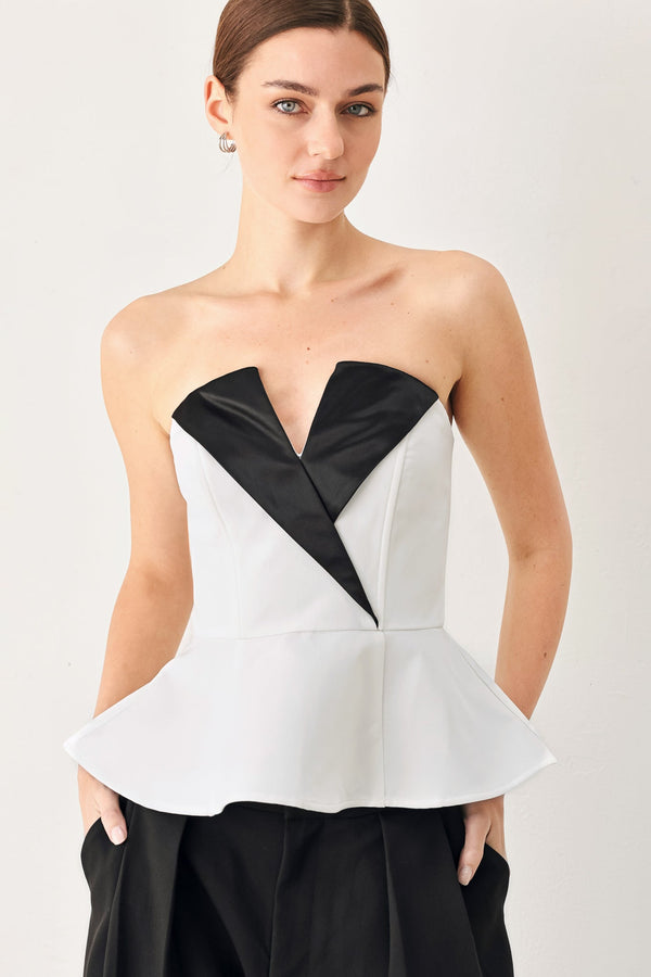 DRESS CODE WOVEN TUBE TOP