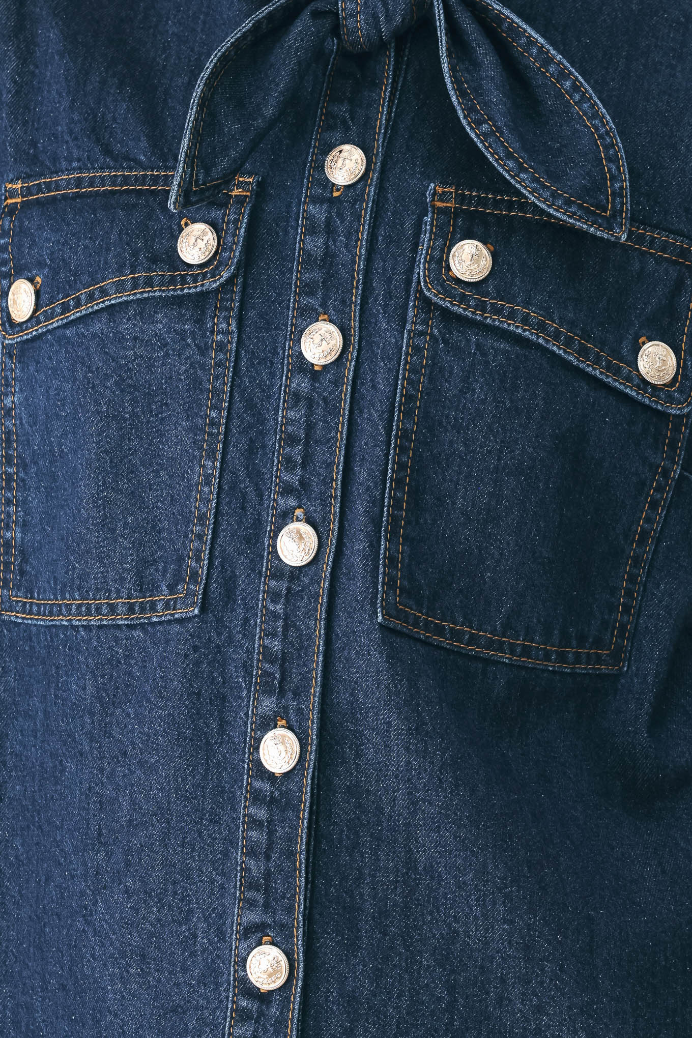 DEEP INDIGO MODERN MUSE DENIM TOP