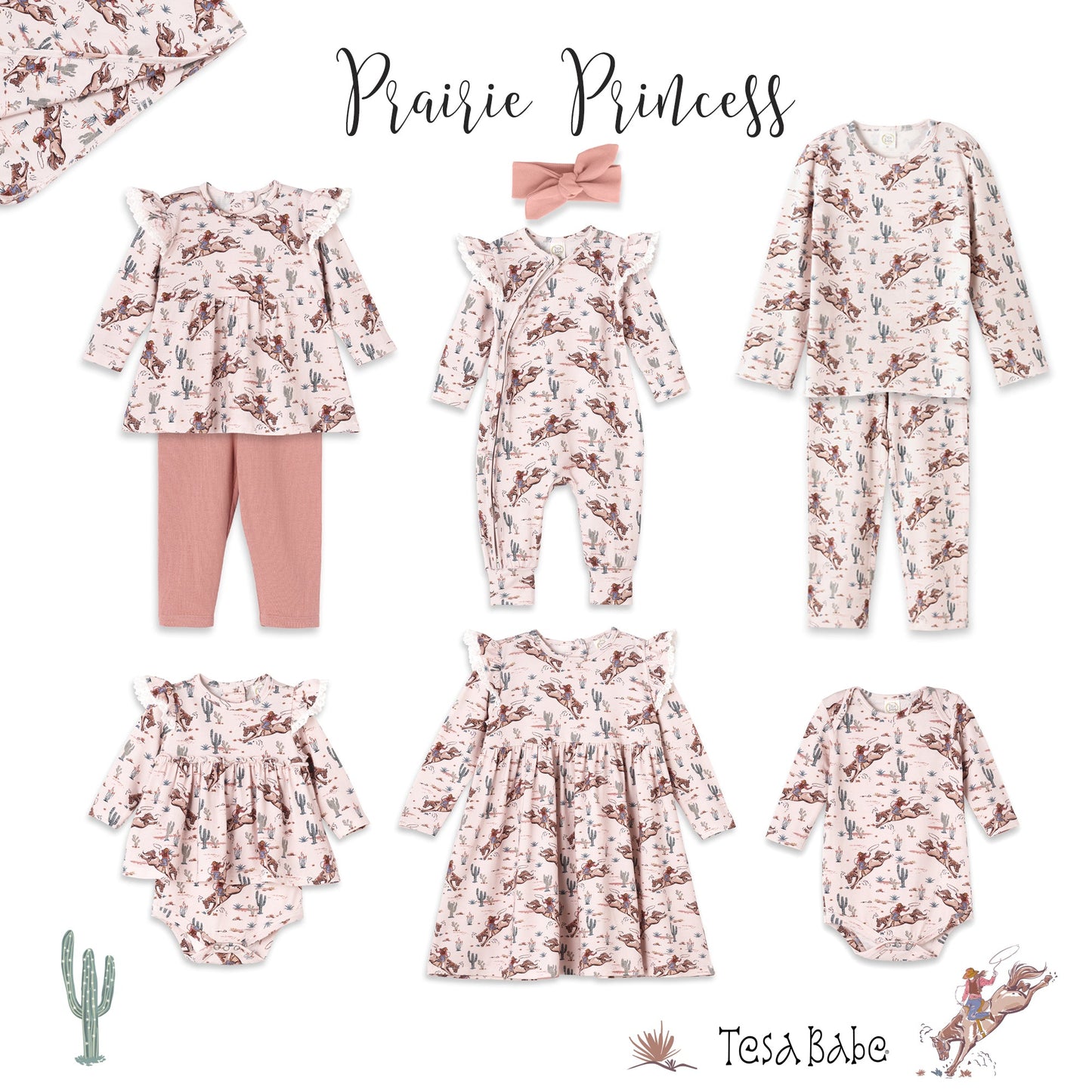 Prairie Princess Baby Girl Western Bamboo Bodysuit