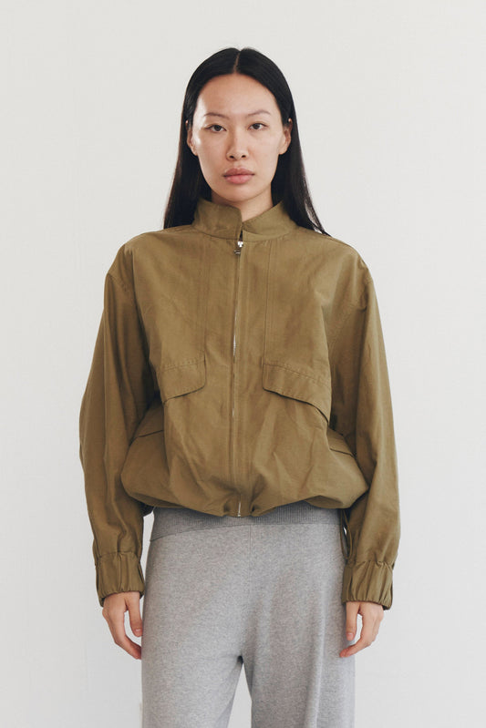 SABLE JACKET IN SAGE GREEN