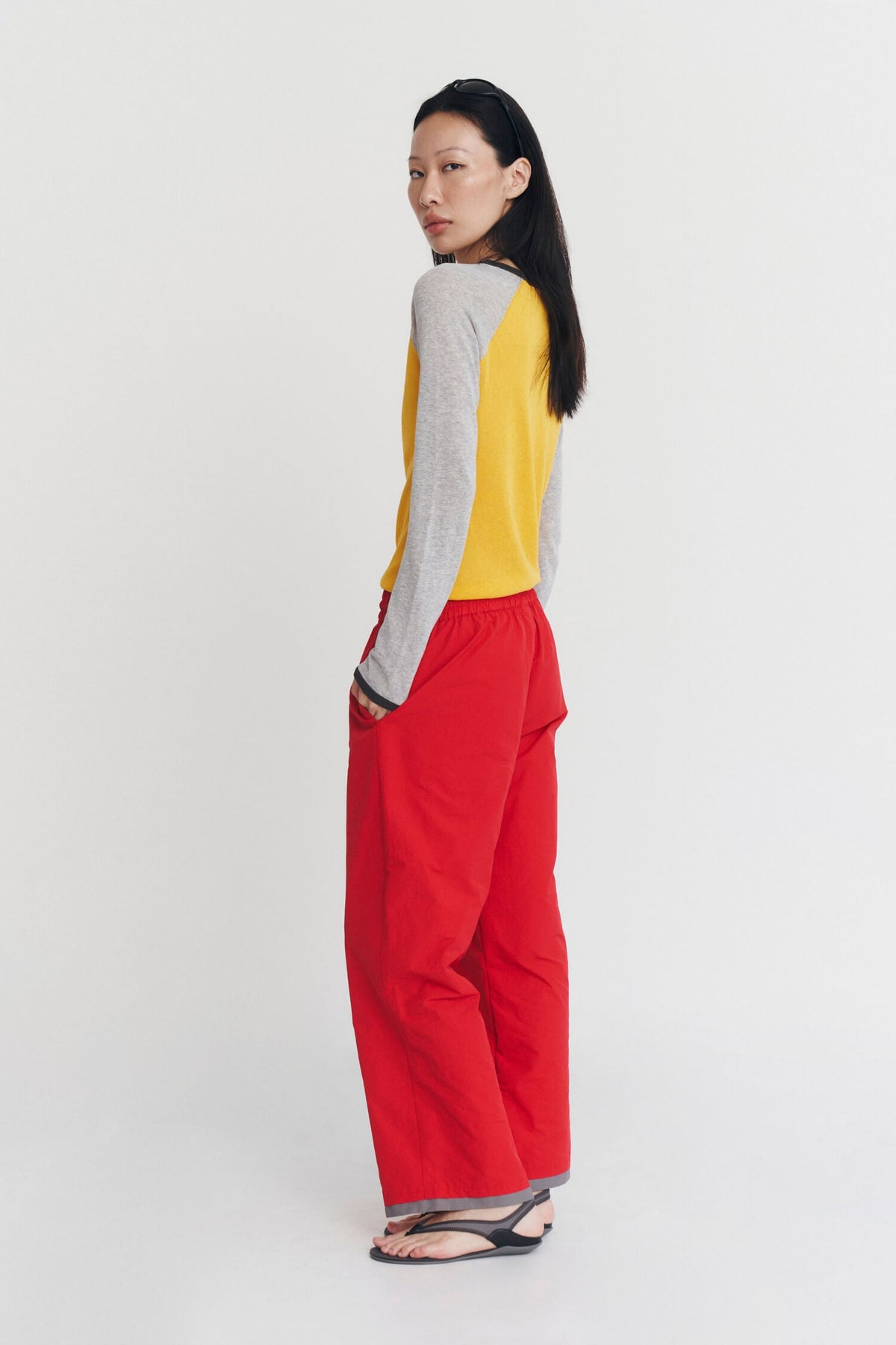 MIRINAE RAGLAN KNIT TOP IN MARACUJA MULTI