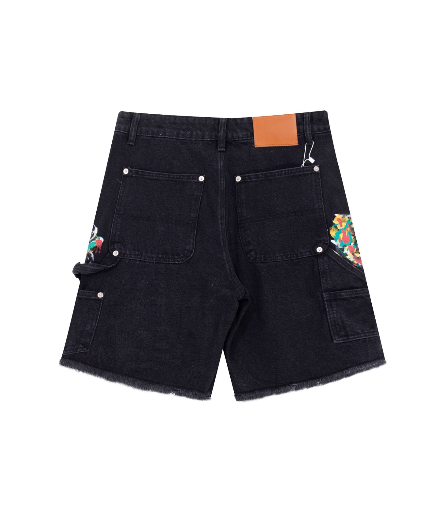 NOIR SPLIT PAINTERS SHORTS