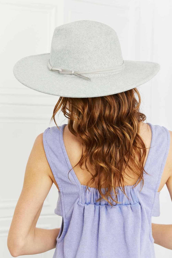 Trendsi TIKTOK - Fame fedora hat in light grey