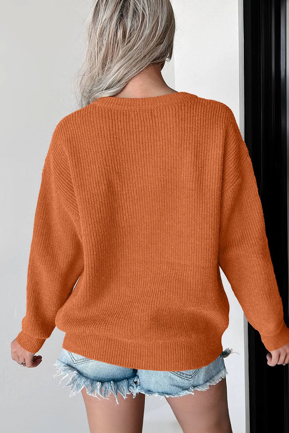 Love Salve Pumpkin Sweater Women's Fall Graphic Daily Wear Top - Soft, Casual