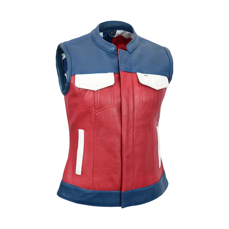 Freedom Belle Women's Motorcycle Leather Vest