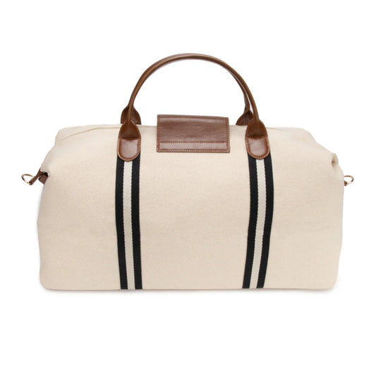 Brouk Original Duffle Bag Off White With Black