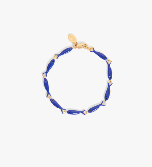 Clare V Enamel Sardine Bracelet