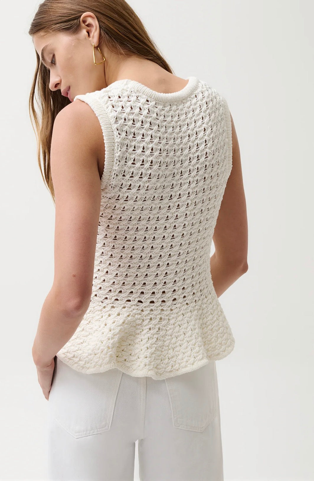 Pistola Anna Peplum Sweater Tank