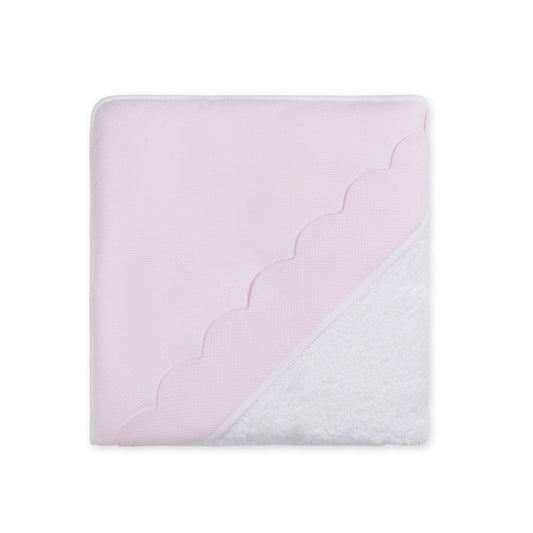 Baby GI - Hooded Bathtowel W/ Pique Hood, Pink