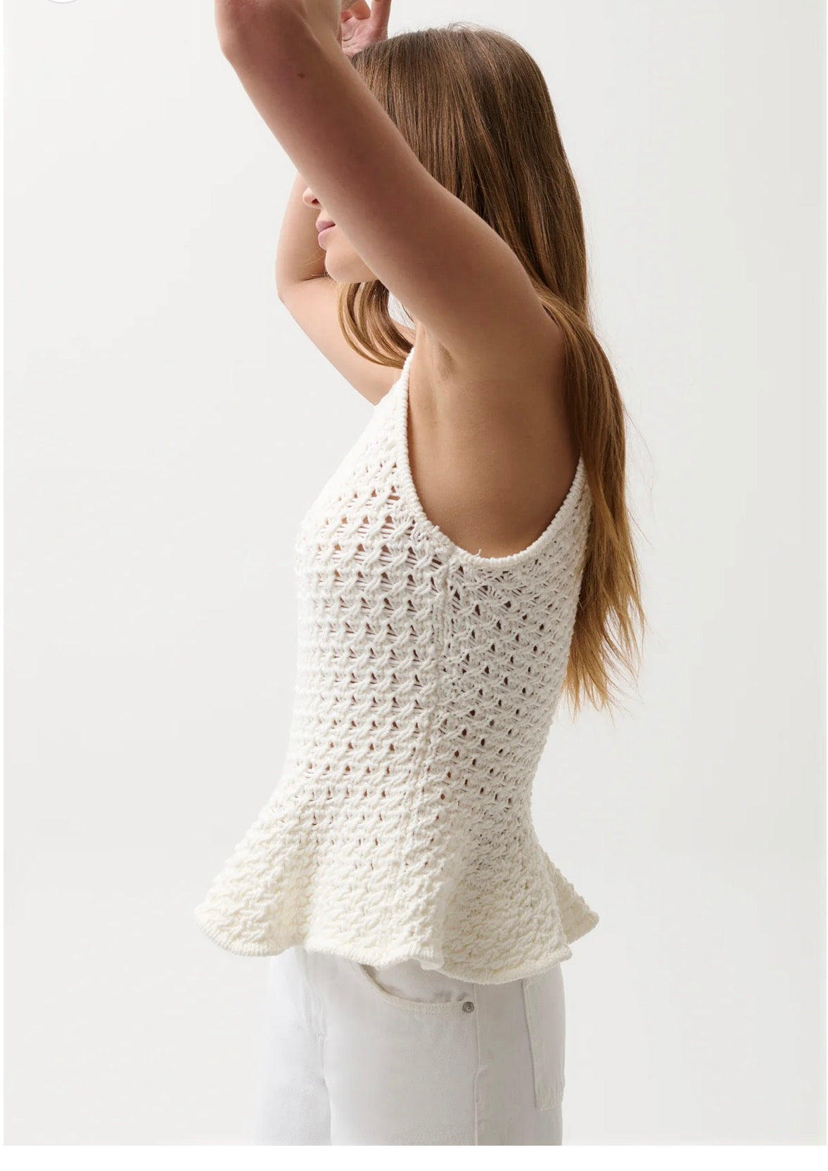 Pistola Anna Peplum Sweater Tank